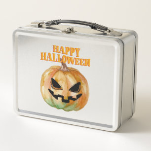Halloween - Kürbis Metall Brotdose