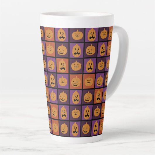 Halloween-Kürbis Milchtasse (Rechte Ecke)