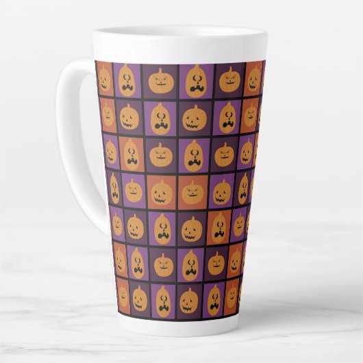 Halloween-Kürbis Milchtasse (Linke Ecke)