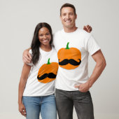 Halloween-Kürbis mit Bart T-Shirt (Unisex)