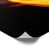 Halloween Kürbis mit Feuer Poster (Ecke)