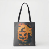 Halloween-Kürbis mit Gefährten Tasche (Vorderseite)