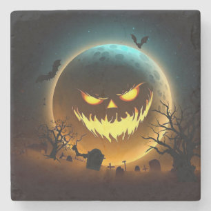 Halloween/Kürbis/Mond/Fall Steinuntersetzer
