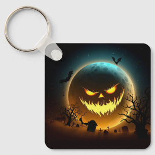 Halloween/Kürbis/Mond/Herbst Schlüsselanhänger
