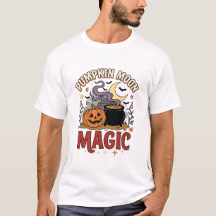 Halloween-Kürbis-Mond-Magie T-Shirt