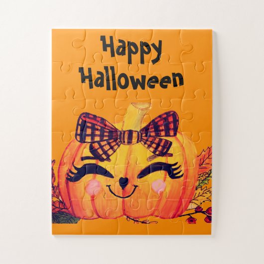 HALLOWEEN-KÜRBIS MS. PRETTY PUZZLE (Vertikal)