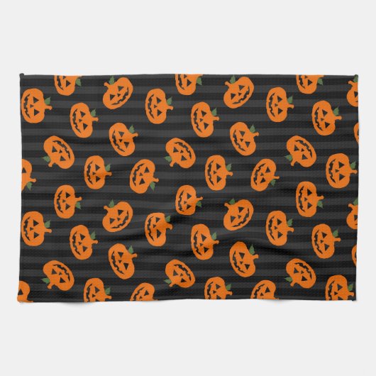 Halloween-Kürbis-Muster Küchentuch (Horizontal)