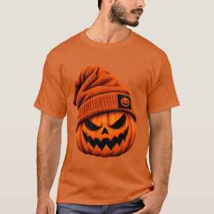 Halloween-Kürbis-Mütze – Süß und Gruselig T-Shirt