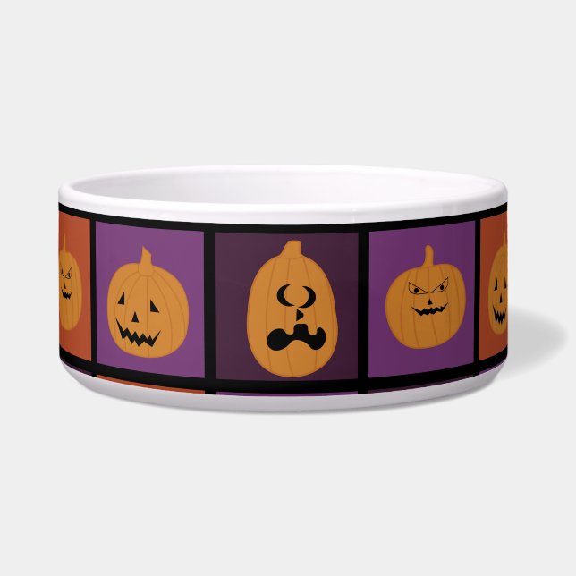 Halloween-Kürbis Napf (Vorderseite)