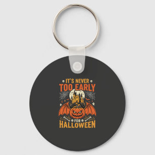 Halloween-Kürbis Nie Zu Früh Burg Grafik_1 Schlüsselanhänger