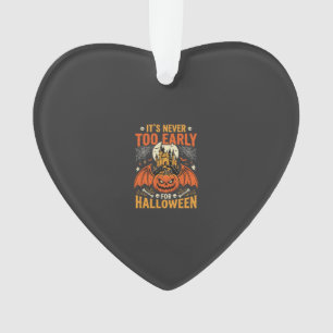Halloween-Kürbis Nie Zu Früh Schloss Grafik_1 Ornament
