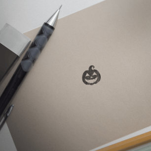 Halloween-Kürbis Niedlich Gummistempel