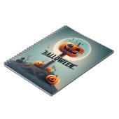Halloween-Kürbis Notizblock (Linke Seite)
