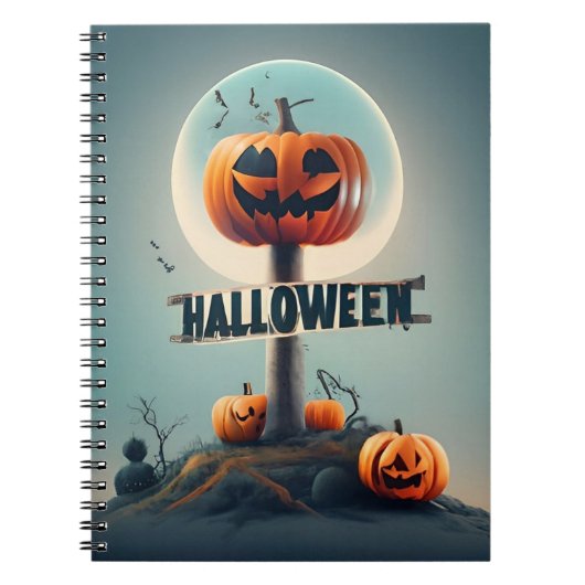 Halloween-Kürbis Notizblock (Vorderseite)