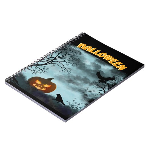 Halloween-Kürbis Notizblock (Linke Seite)