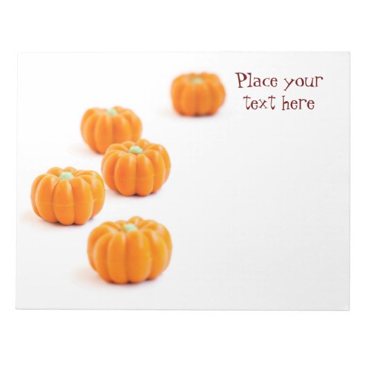 Halloween-Kürbis Notizblock (Vorderseite)