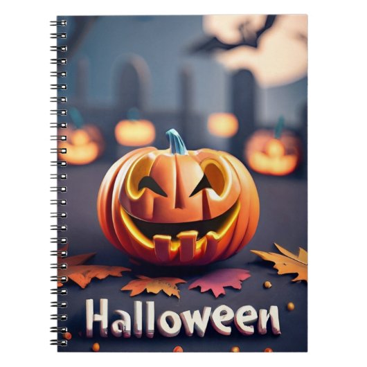Halloween-Kürbis Notizblock (Vorderseite)