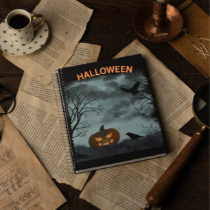 Halloween-Kürbis Notizblock