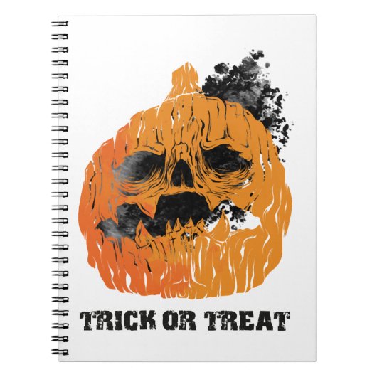Halloween-Kürbis Notizblock (Vorderseite)