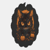 Halloween Kürbis Ornament Karte (Rechts)