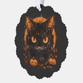 Halloween Kürbis Ornament Karte (Links)