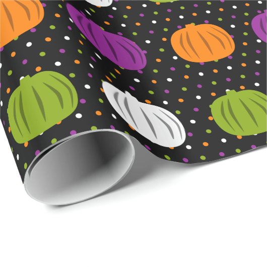 Halloween-Kürbis-Packpapier Geschenkpapier (Rolleneckpunkt)