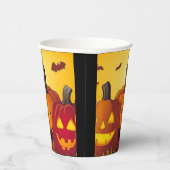 Halloween-Kürbis Pappbecher (Rechts)