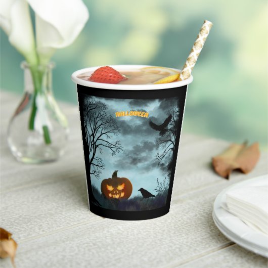 Halloween-Kürbis Pappbecher (In Situ)