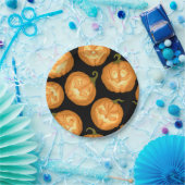 Halloween-Kürbis Pappteller (Party)