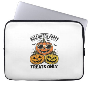 Halloween-Kürbis-Party Vintage Jack O Lantern Hemd Laptopschutzhülle
