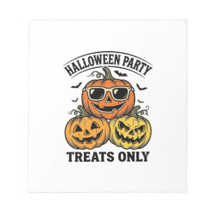 Halloween-Kürbis-Party Vintage Jack O Lantern Hemd Notizblock