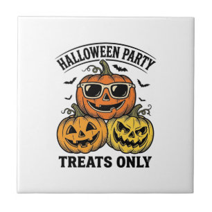 Halloween-Kürbis-Party Vintage-Jack-O-Lantern-Shi Fliese