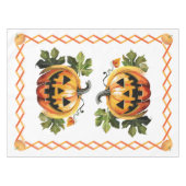 Halloween-Kürbis-Patch Tischdecke (Vorderseite (Horizontal))