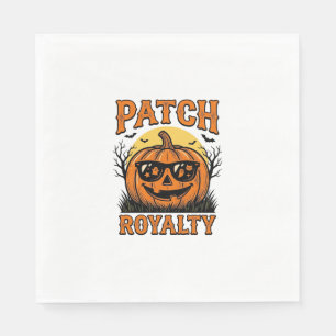 Halloween-Kürbis-Patch Vintage-Jack-O-Lantern-Shi Serviette