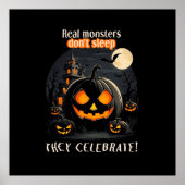 Halloween-Kürbis Poster (Vorne)