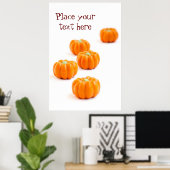 Halloween-Kürbis Poster (Heimbüro)