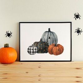 Halloween-Kürbis Poster