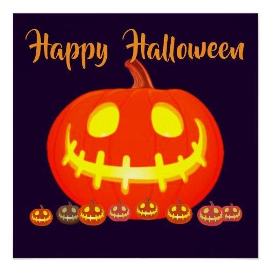 HALLOWEEN-KÜRBIS POSTER (Vorderseite)