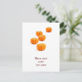 Halloween-Kürbis Postkarte (Stehend Vorderseite)