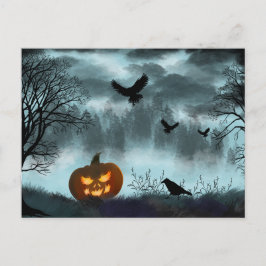 Halloween-Kürbis Postkarte