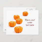 Halloween-Kürbis Postkarte (Vorne/Hinten)
