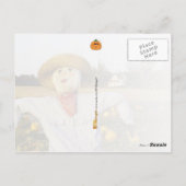 Halloween-Kürbis Postkarte (Rückseite)
