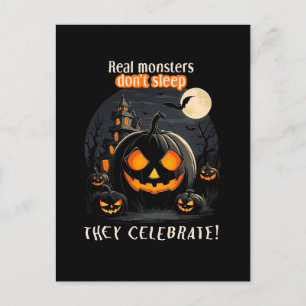 Halloween-Kürbis Postkarte