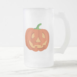Halloween-Kürbis / Pumpkin-Mug Mattglas Bierglas
