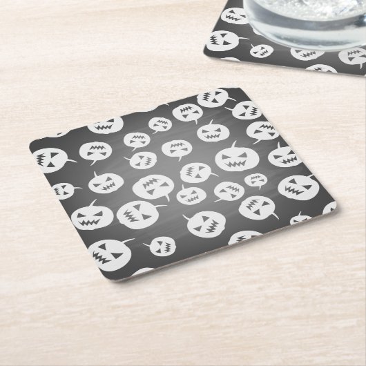 Halloween-Kürbis Rechteckiger Pappuntersetzer (angewinkelt)