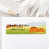 Halloween-Kürbis-Rücksendeadresse (Insitu)