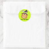 Halloween-Kürbis Runder Aufkleber (Tasche)