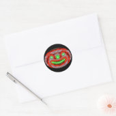 Halloween-Kürbis Runder Aufkleber (Umschlag)