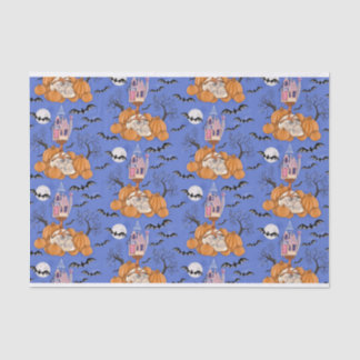 Halloween-, Kürbis-, Schädel- und Flechtpapier Seidenpapier