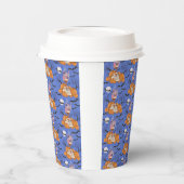 Halloween, Kürbis, Schädel und Fledermäuse, Papier Pappbecher (Links)